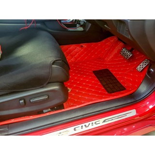 พรมปูพื้นรถยนต์5D เกรดพรีเมี่ยม สำหรับ Honda Civic FC ปี 2016-ปัจจุบัน T7