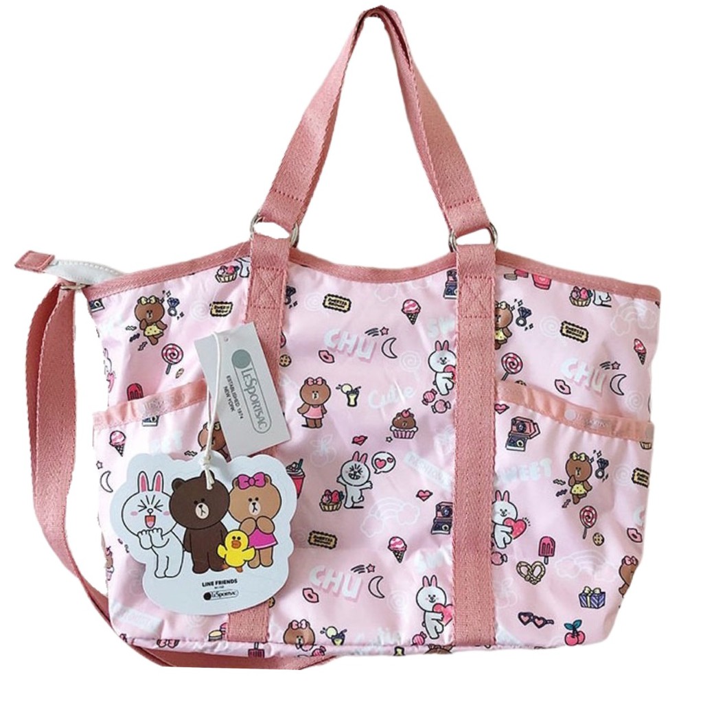กระเป๋าสะพาย กระเป๋าถือ Line Friends LeSportsac Waterproof Shoulder