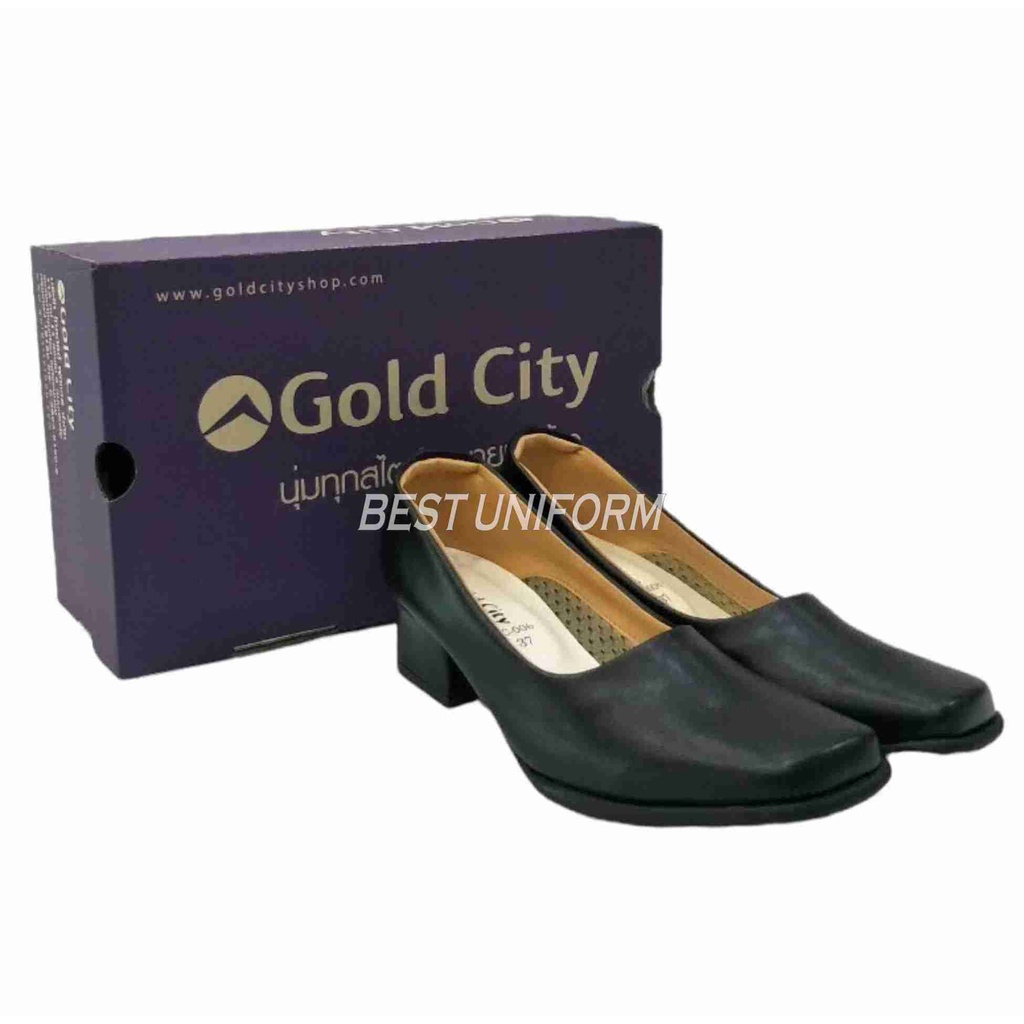 goldcity-รองเท้าคัชชูผู้หญิง-รองเท้านักศึกษา-รุ่น-c006-สีดำ