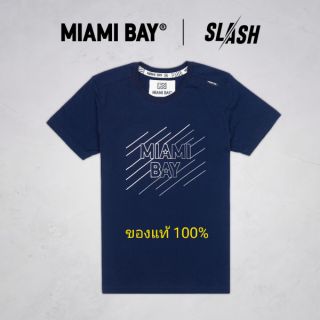 Miami Bay เสื้อยืด รุ่น slash สีกรม