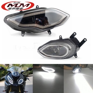 ไฟหน้าคู่ LED BMW S1000RR ปี2015-2018ไฟแต่งS1000RRโคมไฟหน้าแต่งป้องกันน้ำไฟหน้าแต่ง LED ลายเส้นBMW S1000RR