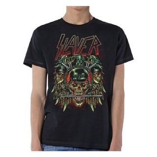 [100% Cotton] Wanyg เสื้อยืดแขนสั้น พิมพ์ลาย Slayer Prey Shirt Thrash Metal Band สไตล์คลาสสิก สําหรับผู้ชาย ของขวัญวันเก