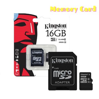 Kingston Micro sd card Memory Card 16GB กล้อง/กล้องติดรถยนต์ / โทรศัพท์มือถือ