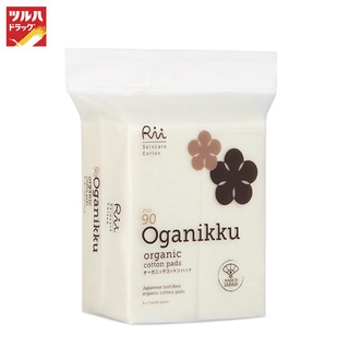 สินค้า RII 90 Oganikku Organic Cotton Pads 80 pcs./bag / ริอิ สำลีแผ่นออร์แกนิค รุ่นโอกานิคคุ เบอร์90 80แผ่น