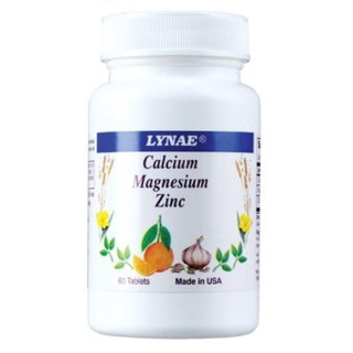 LYNAE Calcium Magnesium Zinc Vitamin USA 60 cap ไลเน่ แคลเซียม แมกนีเซียม สังกะสี เหมาะสำหรับผู้มีปัญหาไมเกรน นอนไม่หลับ