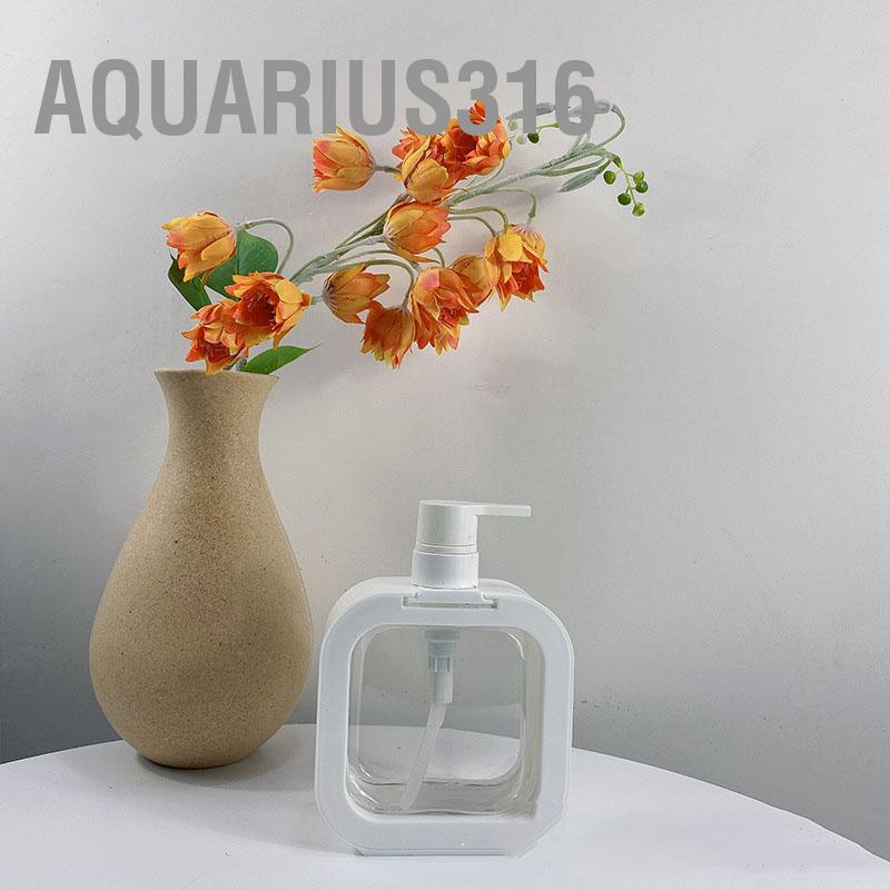 aquarius316-ขวดปั๊มโลชั่นเปล่า-แบบใส-ไร้กลิ่น-รีฟิลได้-pet-500-มล-สําหรับเดินทาง