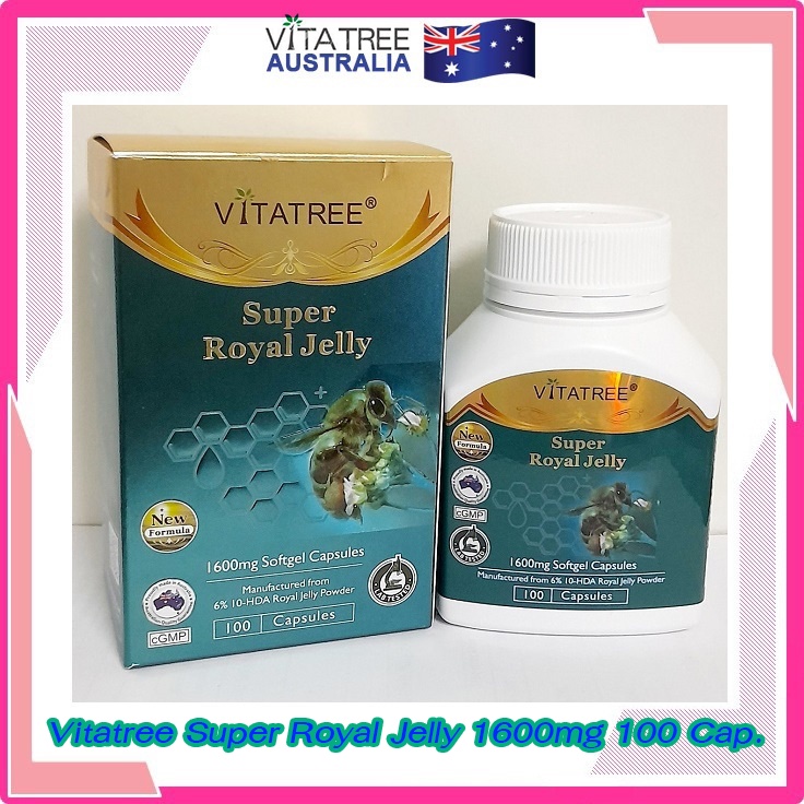 นมผึ้ง-vitatree-super-royal-jelly-1600-mg-100-เม็ด-เกรดพรีเมี่ยม-6-10-hda-royal-jelly-powder-นมผึ้งออสเตรเลีย