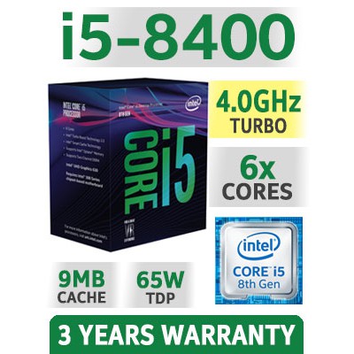 CPU Intel Core i5- 8400 2.80GHz 中古品×2個（Intel Core i5