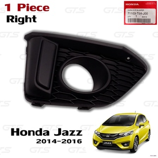 ☽✌ฝาครอบสปอร์ตไลท์ ฝาครอบไฟตัดหมอก ของแท้ สีดำด้าน สำหรับ Honda Jazz GK5 Hatchback ปี 2014-2016จัดส่งจากกรุงเทพ