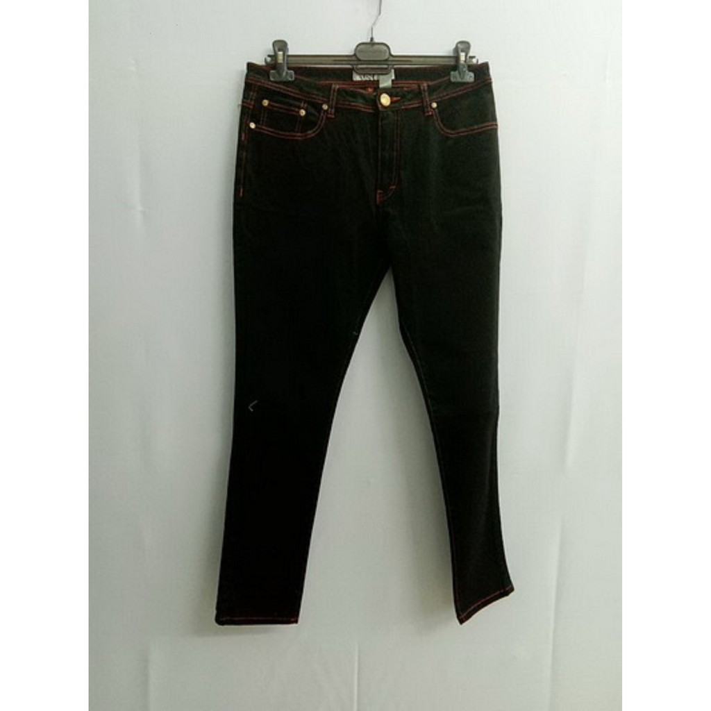 gsp-experiment-jeans-จีเอสพี-กางเกงยีนส์สีดำทรง-slimleg-doublefit-pl2xbl