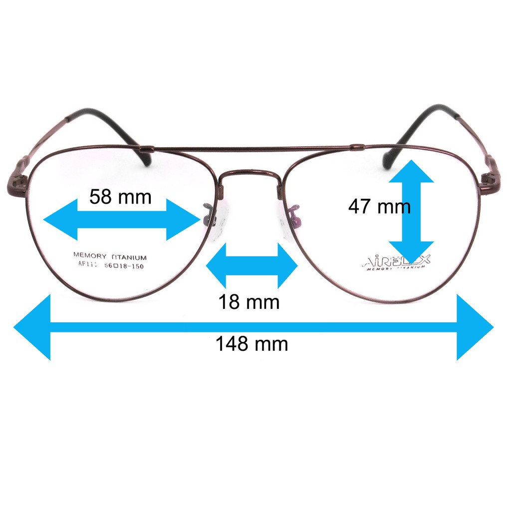 titanium-100-แว่นตา-รุ่น-airflex-af-111-สีน้ำตาล-กรอบเต็ม-ขาข้อต่อ-วัสดุ-ไทเทเนียม-กรอบแว่นตา-eyeglasses