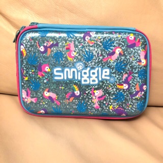 Smiggle double hardtop pencil case สีสะท้อนแสงประกายวิ้งค์ น่ารักมากๆ