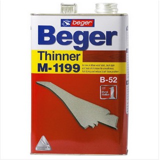 Beger ทินเนอร์ใช้สำหรับผสมเจือจางสีย้อมไม้ น้ำมันรักษาเนื้อไม้ วาร์นิช และสีทองคำ รุ่นM1199 1/4 กล.