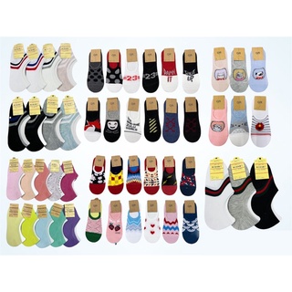ภาพหน้าปกสินค้าแพ็ค12-20คู่ ถุงเท้าคัดชู ลายการ์ตูน มีซิลิโคนกันหลุด ข้อสั้น ข้อเว้า สไตล์เกาหลีญี่ปุ่น ที่เกี่ยวข้อง
