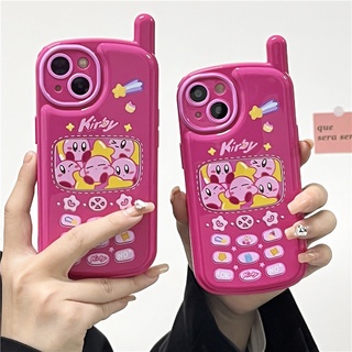 เคสโทรศัพท์มือถือ ซิลิโคนนิ่ม กันกระแทก ลาย Pinky Kirby Super Star สําหรับ IPhone 13 Pro MAX 12 11 Pro MAX XS MAX XR X