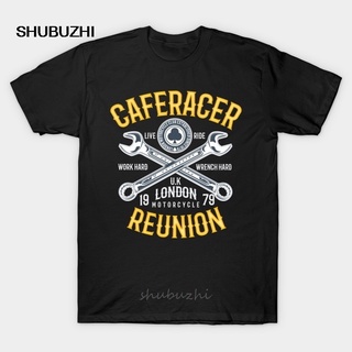 เสื้อยืด พิมพ์ลาย Caferacer Reunion Motorcycle Club by jirkasvetlik สําหรับผู้ชาย