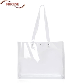 ภาพขนาดย่อของภาพหน้าปกสินค้าFricese กระเป๋าถือกระเป๋าสะพาย Pvc แบบใสสําหรับผู้หญิง จากร้าน fricese.th บน Shopee