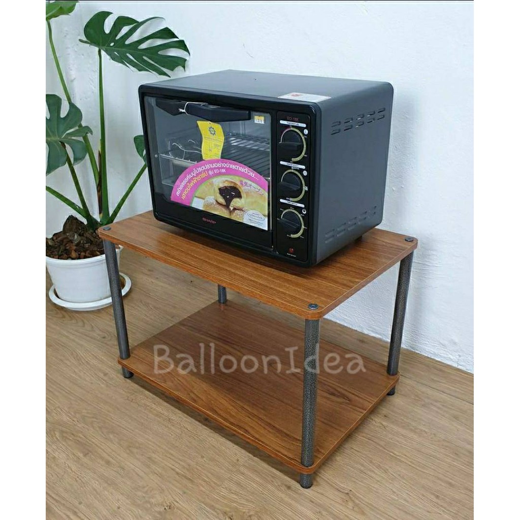ชั้นไม้วางของ-2ชั้น-รุ่นสี่เหลี่ยม-มีเก็บปลายทาง-ขนาด40x60x41cm-3สี