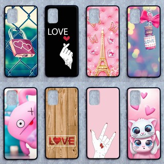 เคส Samsung A71ลายอินเลิฟ ขอบนิ่มหลังแข็ง เคส ถือ เคส Caseเคส TPU ขอบนิ่มหลังแข็ง ไม่ขูดตัวเครื่อง ไม่กัดขอบช่วยปกป้องมื