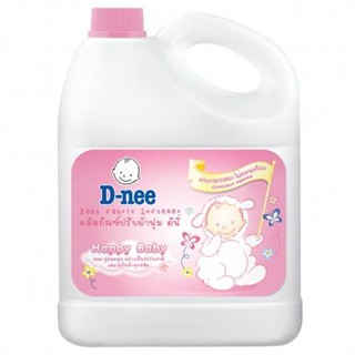 D-Nee Fabric Softener HAPPY BABY Scent Color Pink Size 3,000 ml.