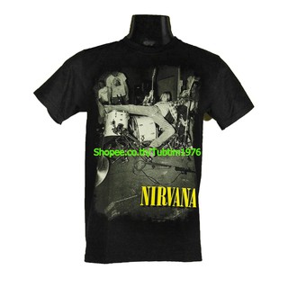 เสื้อยืดโอเวอร์ไซส์เสื้อวง Nirvana เสื้อวงดังๆ วินเทจ เสื้อวินเทจ เนอร์วานา NIR1703S-3XL