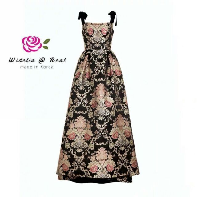 wideliareal-maxidress-แม็กซี่เดรสสายเดี่ยวสุดหรู-ตัวนี้สวยหรูแค่ไหนถามใจดูคุณขา-ลวดลายสวยหรู