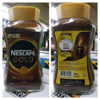 Nescafe Gold เนสกาแฟ โกลด์ ขนาด 200 g.หมดอายุ 29/09/2024