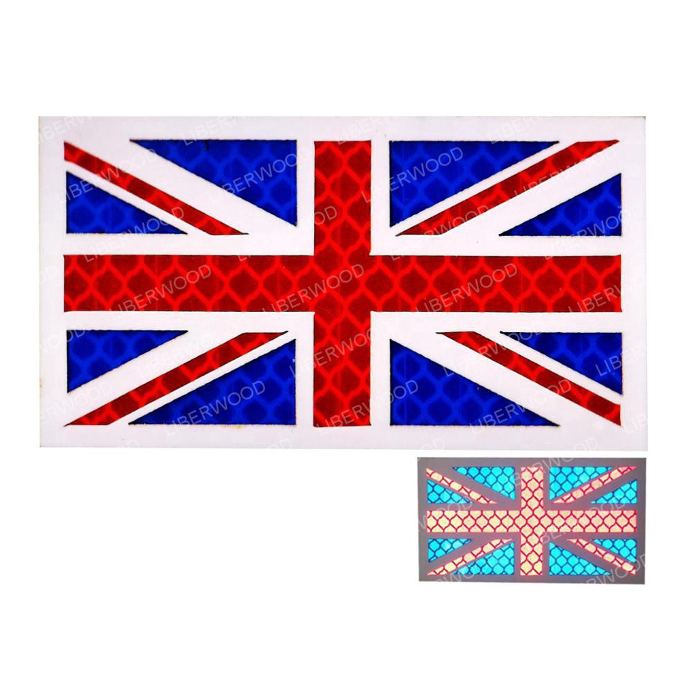 แผ่นป้ายธงชาติอังกฤษแบบสะท้อนแสง