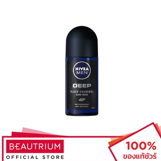 NIVEA Men Deep Black Roll-On ผลิตภัณฑ์ระงับกลิ่นกาย 50ml