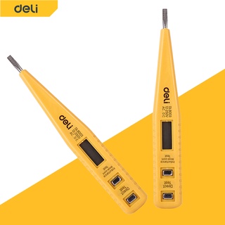 Deli ปากกาวัดไฟ ปากกาวัดแรงดันไฟฟ้า Voltage Tester ปากกาเช็คไฟ ปากกาทดสอบไฟฟ้า 250V มีเสียงแจ้งเตือน(ปากกาวัดไฟ)