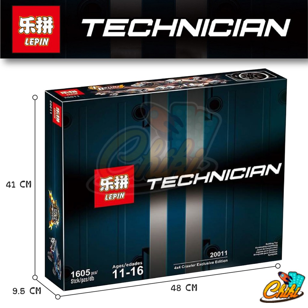 ชุดตัวต่อtechnician-รถเทคนิครถกระบะ-ออฟโลด-รถบิ๊กฟู๊ด-มีมอเตอร์-lepin20011-จำนวน-1-655-ชิ้น