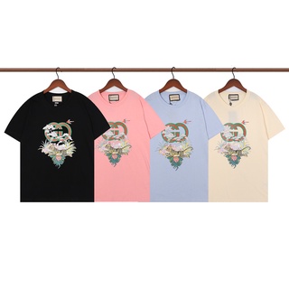 [S-5XL]เสื้อยืดแขนสั้น ผ้าฝ้ายแท้ พิมพ์ลายดิจิทัล แฟชั่นฤดูร้อน สําหรับผู้ชาย และผู้หญิง