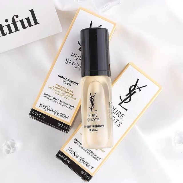YSL Pure Shots Night Reboot Serum ขนาดทดลอง 7 ml Shopee Thailand