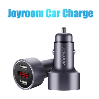 คาร์ชาร์จ ที่ชาร์จในรถจอยรูม รุ่น CA-28 ชาร์จเร็ว USB 2 พอร์ต Output 2A/A 100-240v Car charger JOYROOM