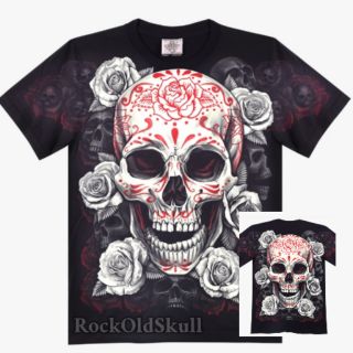 กะโหลก​กุหลาบ​ขาว#Rock​Old​Skull​