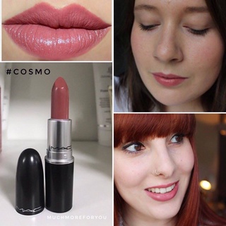 Beauty-Siam แท้ทั้งร้าน !! แบ่งขายลิปสติก MAC LIPSTICK สี COSMO  แบ่งขายใส่กระปุก แถมแปรงทาลิปฟรี แท้100%