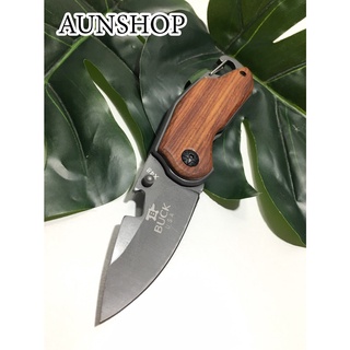 สินค้า C6 มีดพับเล็ก BUCK x48 (สีเทาดำ)  Folding Knife