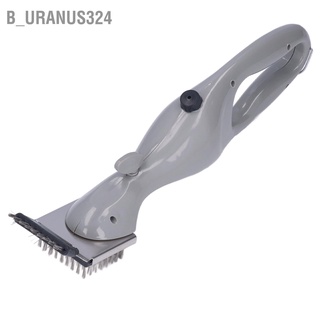 B_uranus324 Steam Grill Brush Stainless Steel ABS Material Cleaning Ergonomic Design Manual Operation Scraper