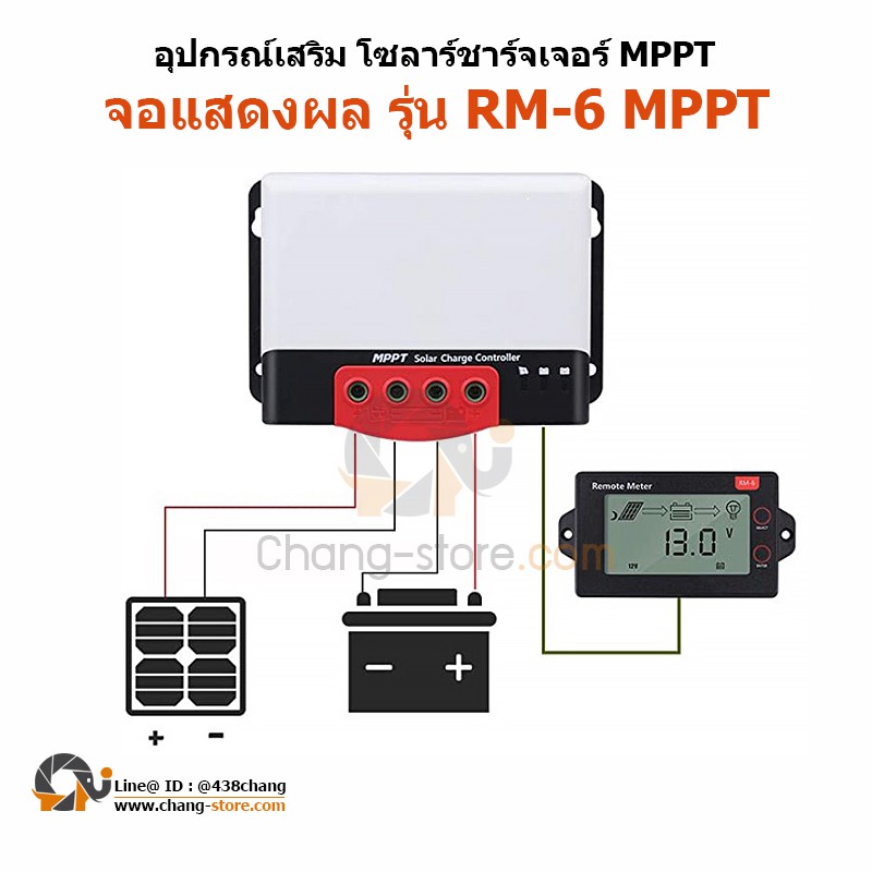 ยอดขายอันดับ1-อุปกรณ์เสริม-โซลาร์ชาร์จเจอร์-mppt-จอแสดงผล-รุ่น-rm-6-mppt-บลูทูธ-รุ่น-bt-1-บลูทูธ-รุ่น-bt-2-solar-charge