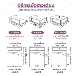 ภาพขนาดย่อของภาพหน้าปกสินค้าที่กั้นเตียง คอกกั้นเด็ก ที่กั้นเตียงเด็ก กั้นเด็กตกเตียง กั้นเตียงเด็ก คอกกั้นเด็6ฟุต ปรับขึ้นลงง่าย จากร้าน sumoo2020hjgf บน Shopee