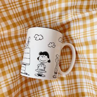 แก้วกาแฟ ทำจากเซรามิก ลายการ์ตูน Snoopy สำหรับใช้ในบ้าน