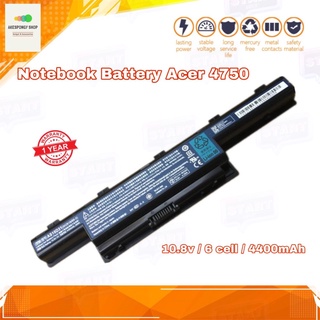 แบตโน๊ตบุ๊ค Notebook Battery Acer Aspire 4333 4551 4625 4733 4741 4743 4750 (AS10D31 AS10D51) สินค้ารับประกัน 1 ปี