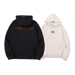 Fog แฟชั่น เสื้อกันหนาว หมวก ผ้าฝ้าย พิมพ์ลาย Unisex