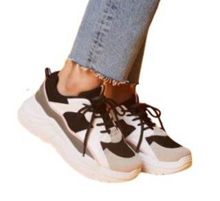 ภาพหน้าปกสินค้าKim&Co. รองเท้าผู้หญิง รองเท้าผ้าใบ รุ่น KP002 มี 2 สี ให้เลือก สีดำชมพู และ สีแดงน้ำเงิน ซึ่งคุณอาจชอบสินค้านี้