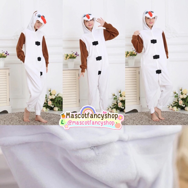 ภาพหน้าปกสินค้าโอลาฟ (olaf) / snow man / มนุษย์หิมะ / ชุดงานคริสมาสต์ / ชุดนอนมาสคอต จากร้าน mascotfancyshop บน Shopee
