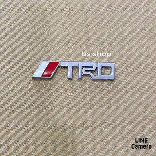 โลโก้* TRD งานโลหะ  ( ขนาด*1.5 x 6.5 cm ) ราคาต่อชิ้น