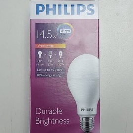 หลอดไฟ-led-ยี่ห้อ-philips-bulb-durable-brightness-14-5w-warmwhite-แสงสีเหลือง