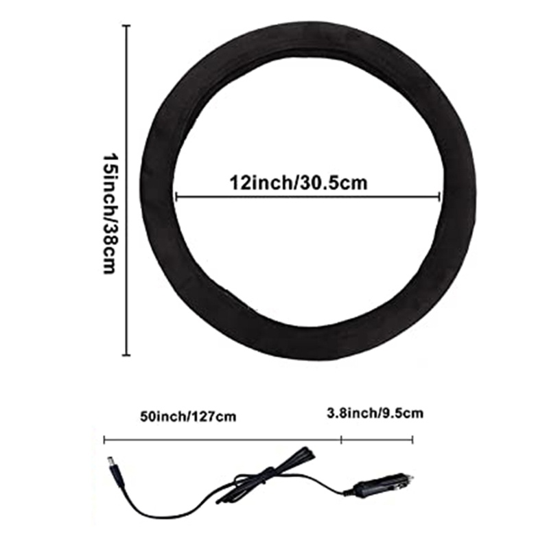 edb-ปลอกหุ้มพวงมาลัยรถยนต์-หนังนิ่ม-ให้ความอบอุ่น-เหมาะกับฤดูหนาว