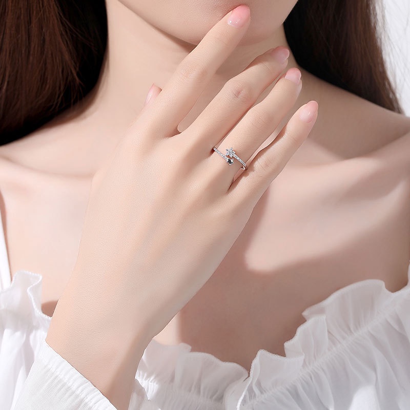 แหวนนิ้วชี้-รูปดาว-ปรับได้-เข้ากับทุกการแต่งกาย-สําหรับผู้หญิง