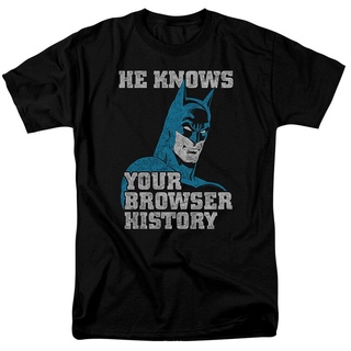 เสื้อยืดโอเวอร์ไซส์เสื้อยืด พิมพ์ลายการ์ตูน Batman Knows อเนกประสงค์ DIY 2022S-4XL